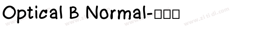 Optical B Normal字体转换